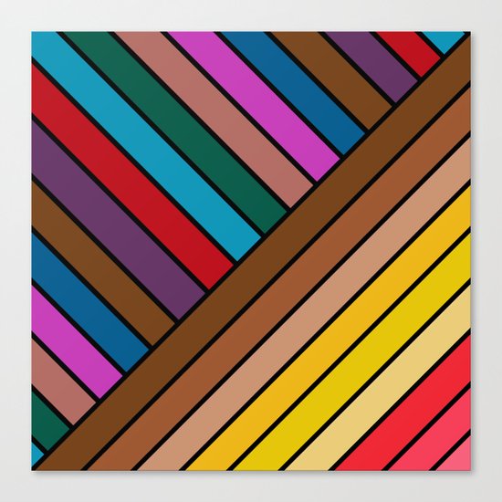 Colorful Lines Canvas Print