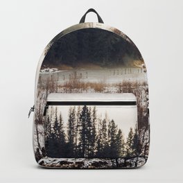 Foggy Autumn Marsh Backpack