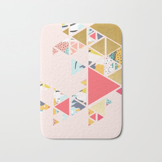 Gold Abstraction #society6 #decor #buyart Bath Mat