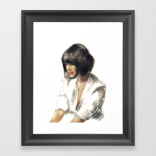 outro. Framed Art Print