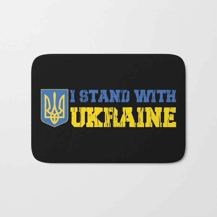 I Stand With Ukraine Bath Mat