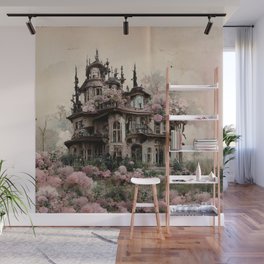 Dream house in a garden Wall Mural