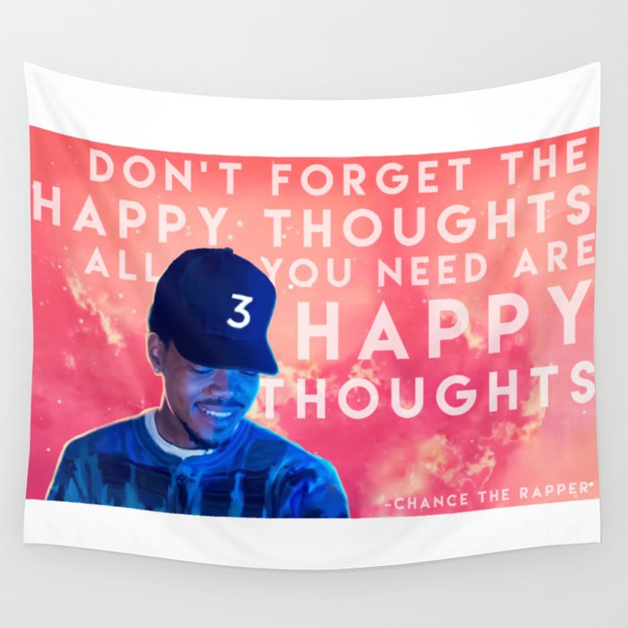 Happy Thoughts Wall Tapestry by Wulfman Designs Society6