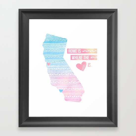 California Home Framed Art Print