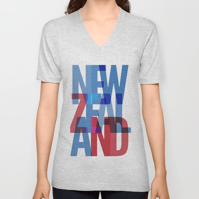 New Zealand V Neck T Shirt