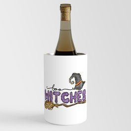 Boo witches funny Halloween Spider Ghost Wine Chiller
