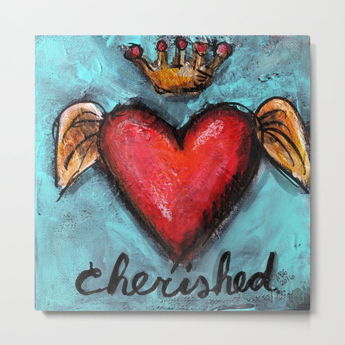 Crowned Heart - Cherished Metal Print