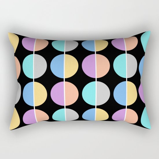 BACK TO THE 70's (abstract geometric pattern) Rectangular Pillow