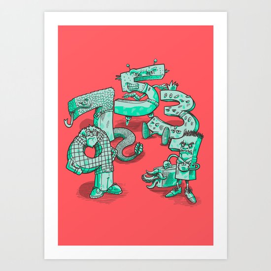 Odd Numbers Art Print