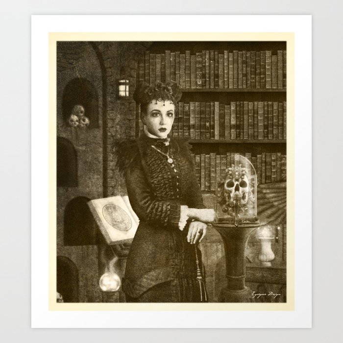 Dark Victorian Portrait Series: The Royal Necromancer of the British Empire Art Print