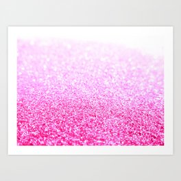 Pink Lavender Sparkle Glitter Art Print