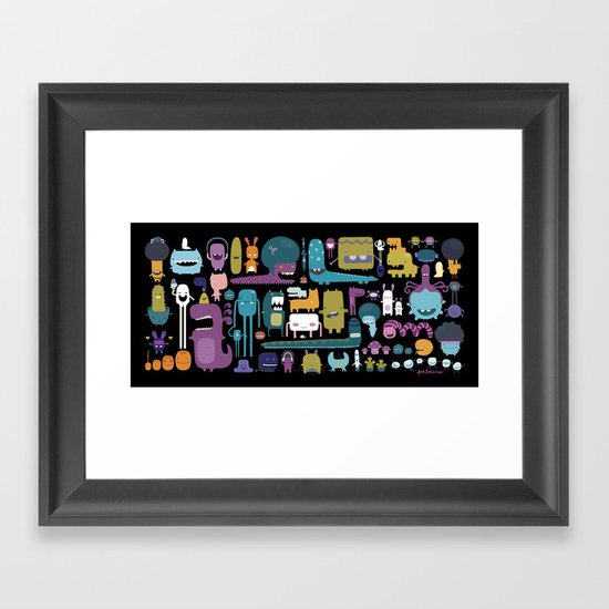 MONSTERS Framed Art Print