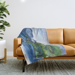 Loch Ness (with Nessie) Throw Blanket