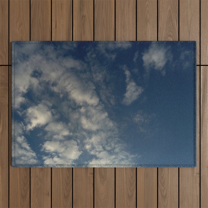 Cloud and sky 9 -cloud, sky, blue, positive,optimism Outdoor Rug