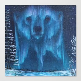 Aurora Bear 2 Canvas Print