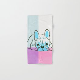 Adorable French Bulldog Puppy Artwork Hand & Bath Towel
