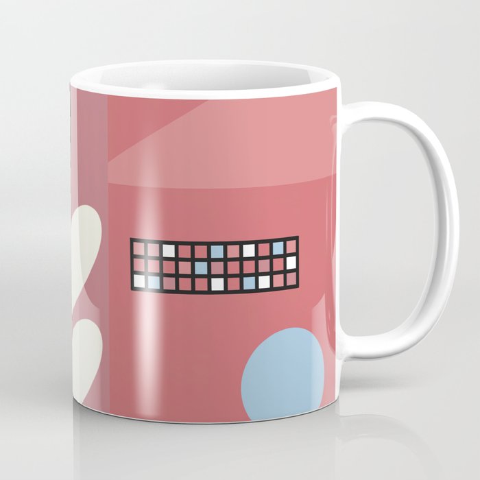 Geometric shapes lines color composition 5 Coffee Mug