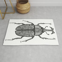 Rhino Beetle Rug | Illustration, Nature 
