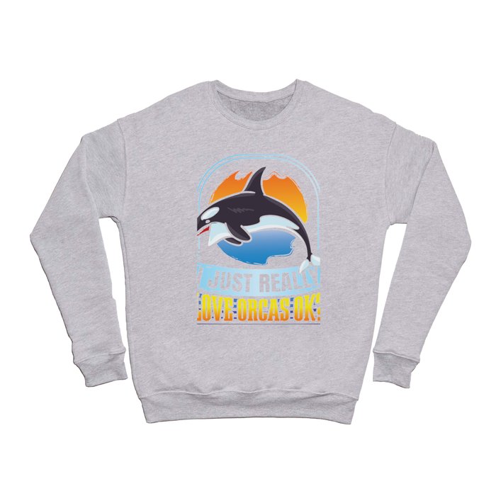 Orca Whale Gift Save The Killer Whale Crewneck Sweatshirt
