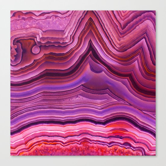 Mystic agate stone Canvas Print