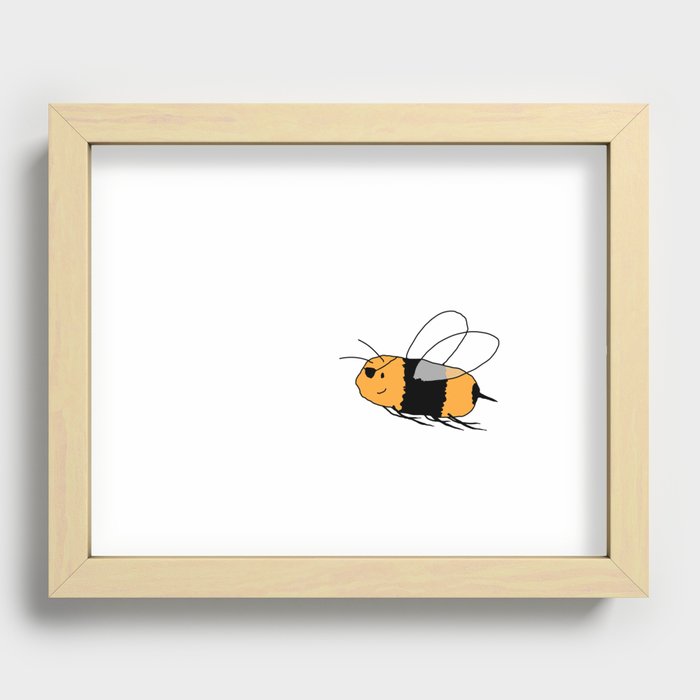 Pirate Bee Recessed Framed Print