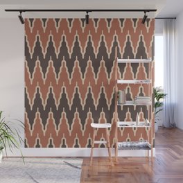 Chevron Pattern 525 Brown and Beige Wall Mural