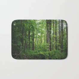 Forest Bath Mat | Simple, Zen, Green, Eastcoast, Woods, Photo, Pennsylvania, Summer, Forest, Peaceful 