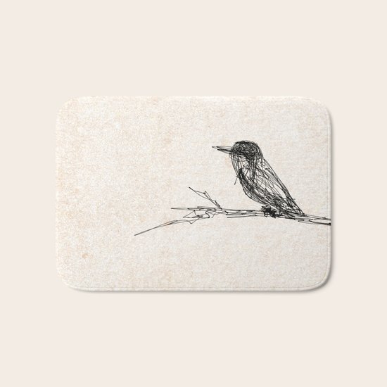 Let it bird Bath Mat