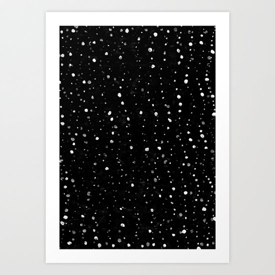 White Dots 2 Art Print