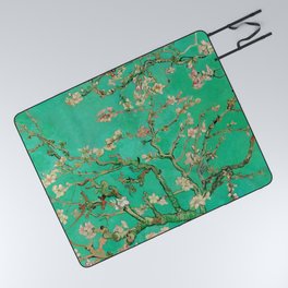 Vincent van Gogh "Almond Blossoms" (edited emerald) Picnic Blanket