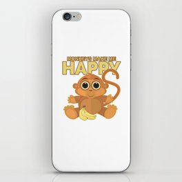 Monkeys Make Me Happy iPhone Skin