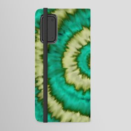 Greenery Spiral Tie-dye Android Wallet Case