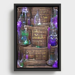 Apothecary Cabinet Framed Canvas
