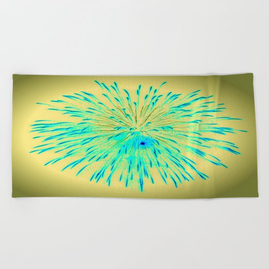 Twinkle, Twinkle Little Fireworks Beach Towel
