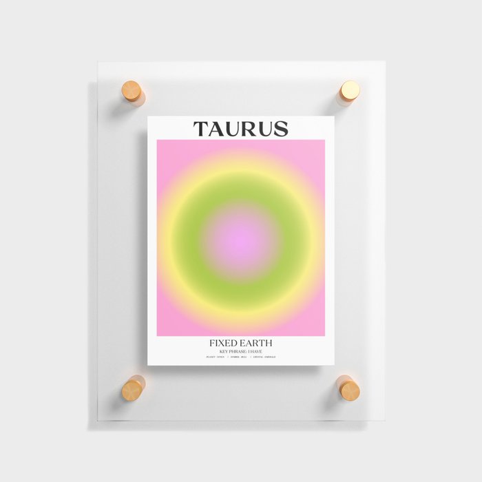 Taurus Gradient Print Floating Acrylic Print