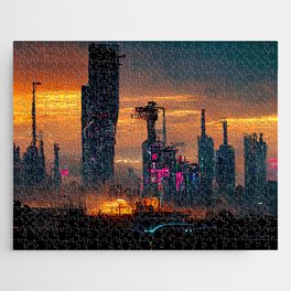 Postcards from the Future - Nameless Metropolis Jigsaw Puzzle