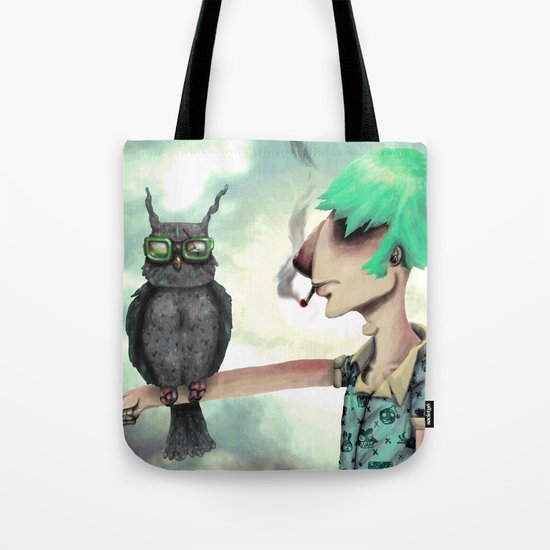 Punk N' A Bird Tote Bag