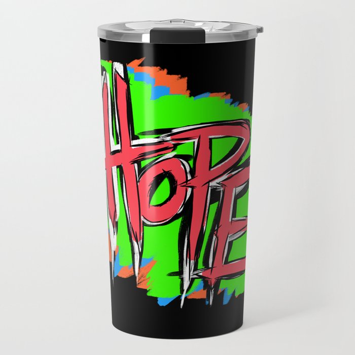 Hope (retro neon 80's style) Travel Mug