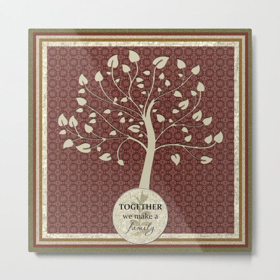Together We Make A Family Metal Print