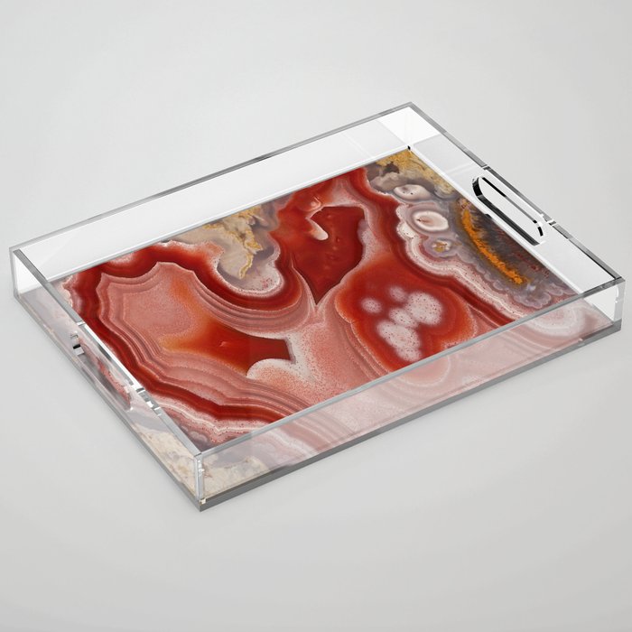 Agate Geode Texture 09 Acrylic Tray