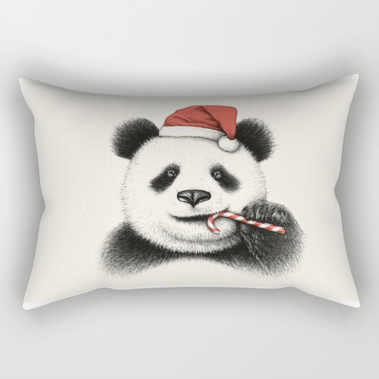 Festive Panda Rectangular Pillow