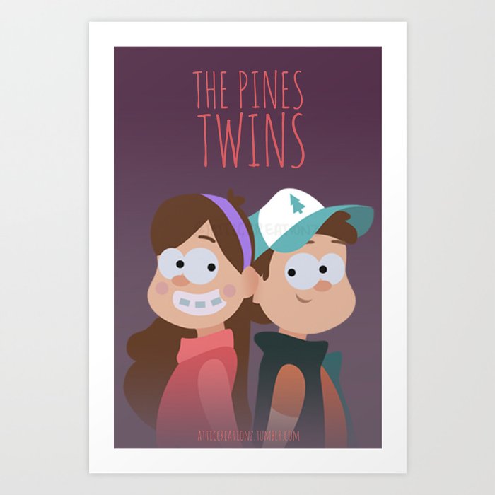 The Pines Twins Art Print