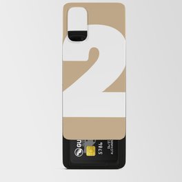 2 (White & Tan Number) Android Card Case