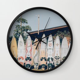 lets surf xv Wall Clock