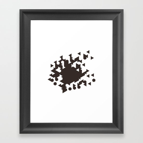 #386 Wild fire – Geometry Daily Framed Art Print