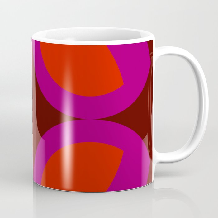 Arthur - Colorful Abstract Art Red Pink Coffee Mug