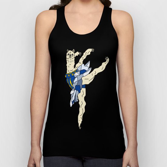 Alpaca Ballerina Tutu Unisex Tank Top