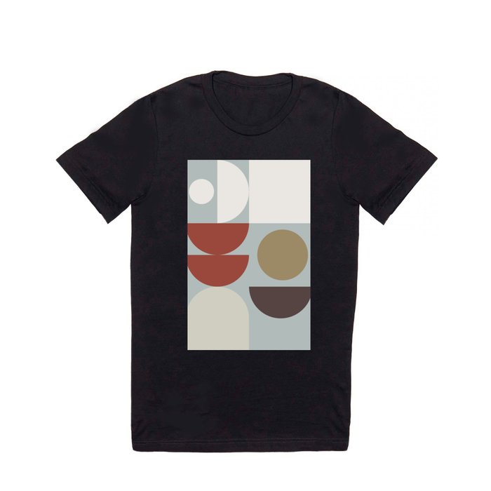 Mid Century Modern Geometric Shapes T Shirt