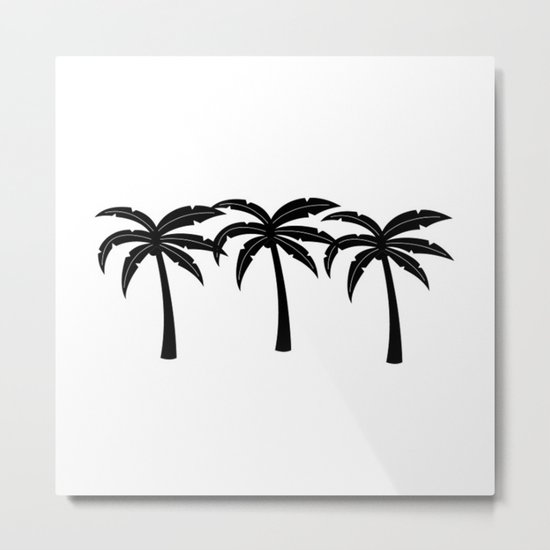 Tropical Palm Trees Metal Print