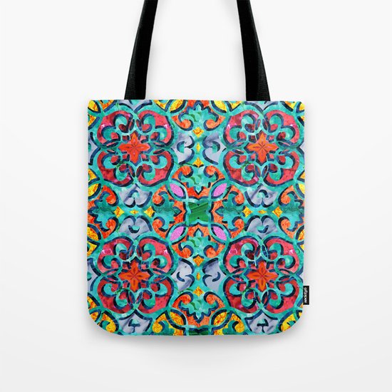 Moroccan Mandala Tile 01 Tote Bag